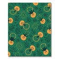 Whimsical Orange Fruit and Leaf Cluster Rug