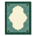 Emerald Golden Arched Frame Rug