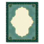 Emerald Golden Arched Frame Rug
