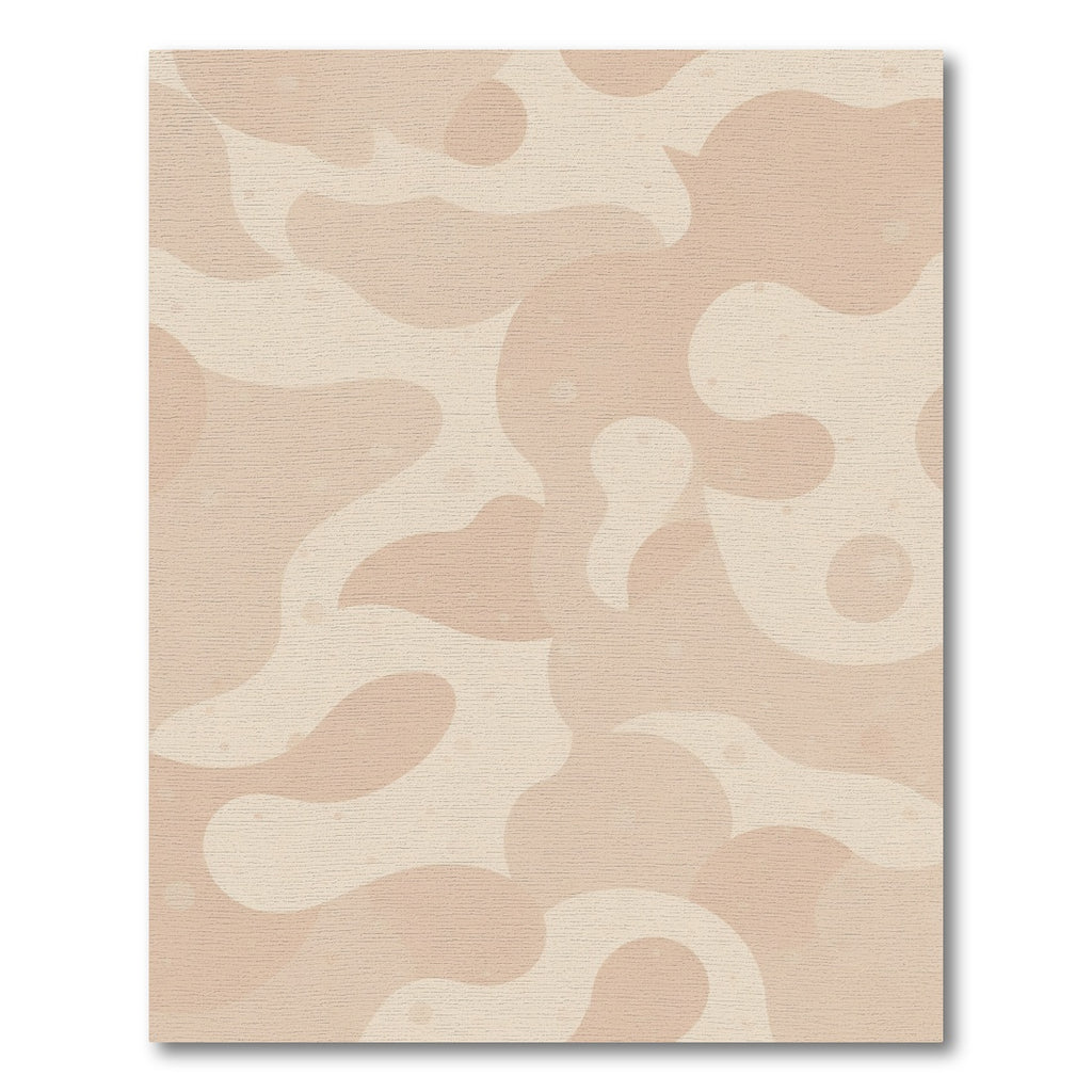 Soft Pink Organic Amorphous Fluid Rug