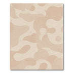 Soft Pink Organic Amorphous Fluid Rug