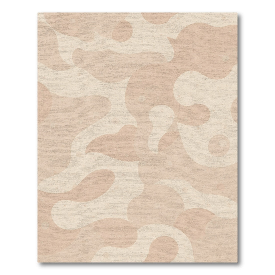 Soft Pink Organic Amorphous Fluid Rug
