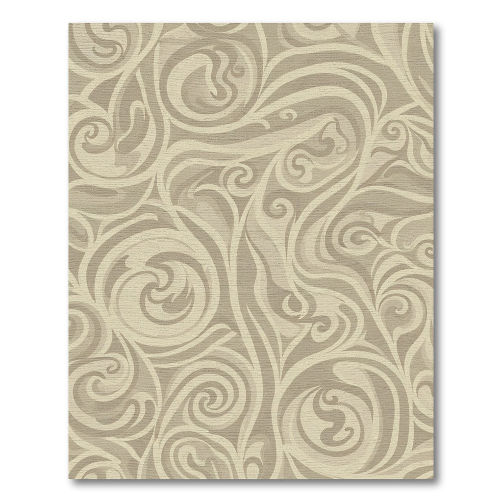 Earthy Tone Swirl Abstract Rug