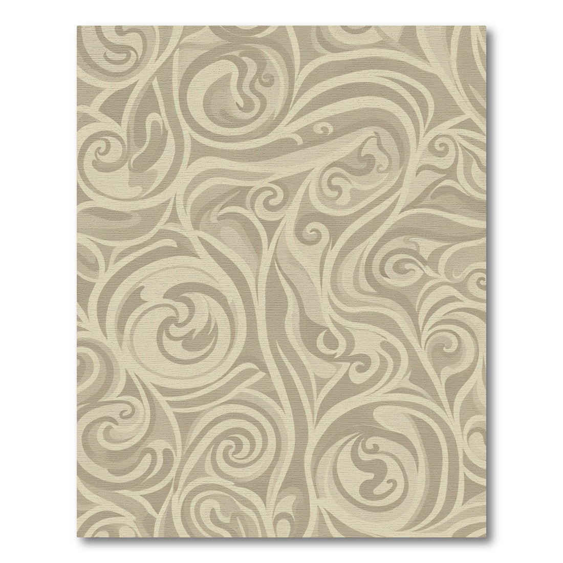 Earthy Tone Swirl Abstract Rug