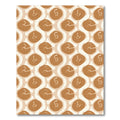 Amber White Abstract Organic Circles Rug