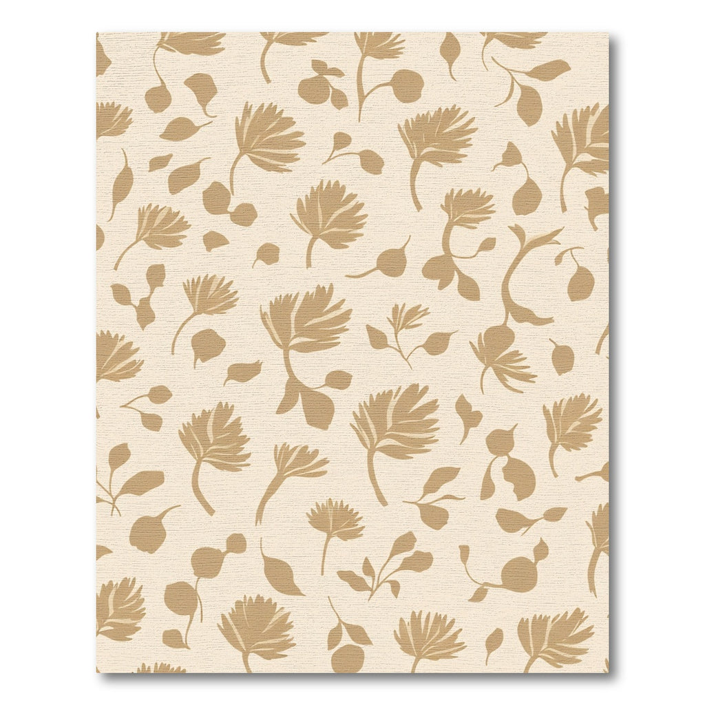 Tan Botanical Scatter Rug
