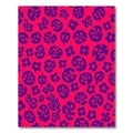 Vibrant Pink Purple Organic Floral Rug