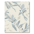 Soft Blue Laurel Leaf Vines Rug