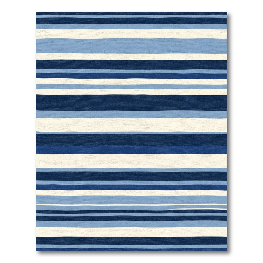 Nautical Blue Stripe Harmony Rug