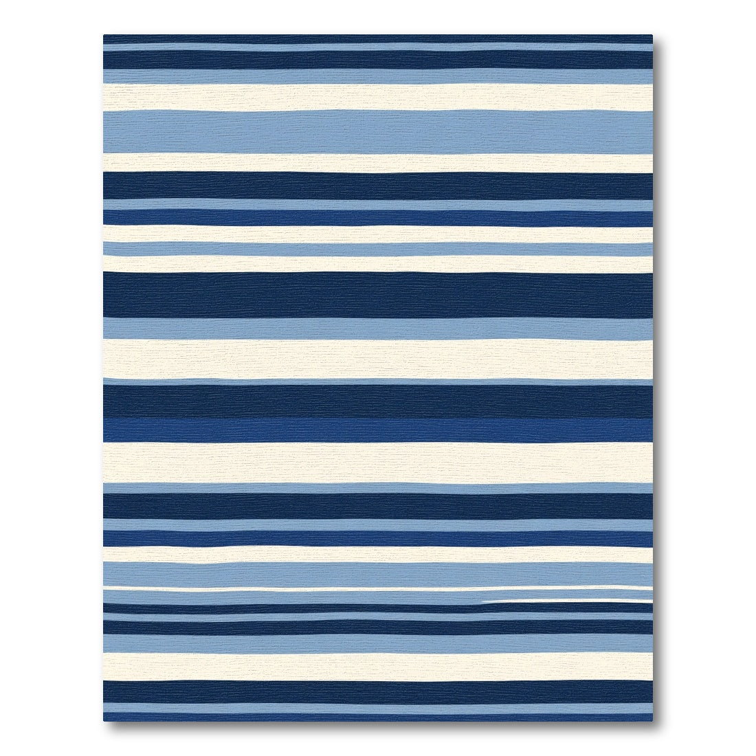 Nautical Blue Stripe Harmony Rug