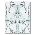 Light Blue Abstract Organic Curving Forms Rug