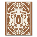 Brown Ivory Abstract Rhythmic Scroll Rug
