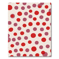 Crimson Rose Scattered Circles Rug