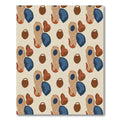 Abstract Earth Tones Organic Shapes Rug