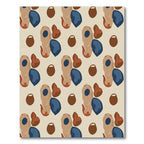 Abstract Earth Tones Organic Shapes Rug