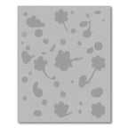 Subtle Gray Floral Scatter Rug