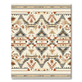 Rustic Earthy Diamond Stripe Rug