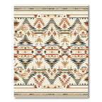 Rustic Earthy Diamond Stripe Rug