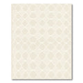 Neutral Cream Rounded Diamond Grid Rug