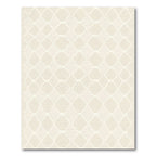 Neutral Cream Rounded Diamond Grid Rug
