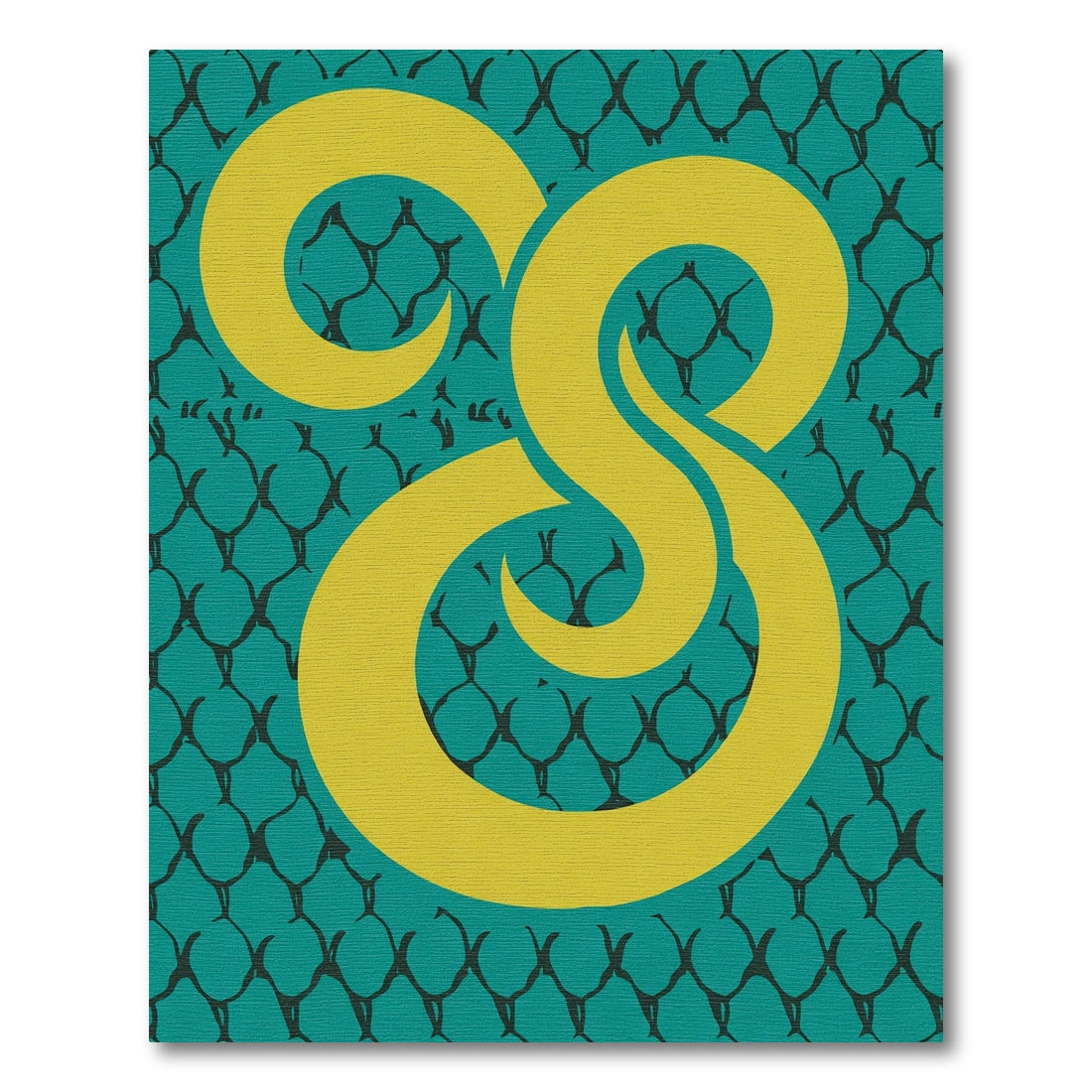 Teal Yellow Swirl Abstract Contemporary Rug