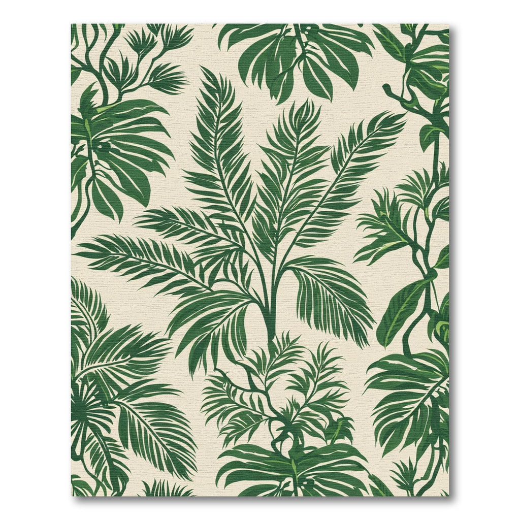 Verdant Leafy Rainforest Canopy Rug