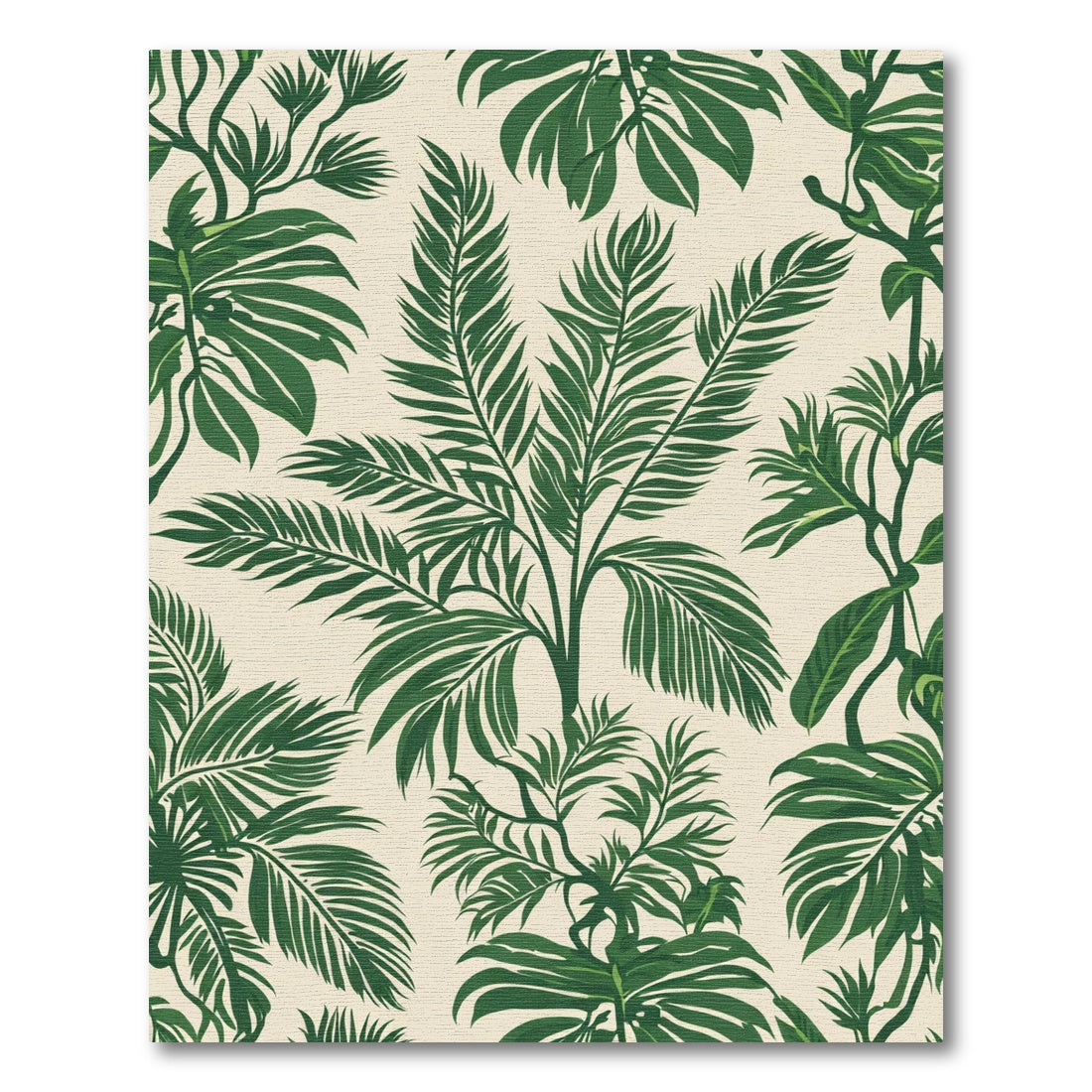 Verdant Leafy Rainforest Canopy Rug
