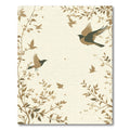 Brown Birds Amongst Foliage Rug