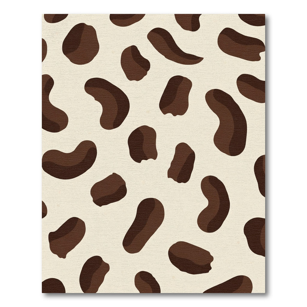 Brown Spots Cream Background Abstract Art Rug