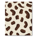 Brown Spots Cream Background Abstract Art Rug