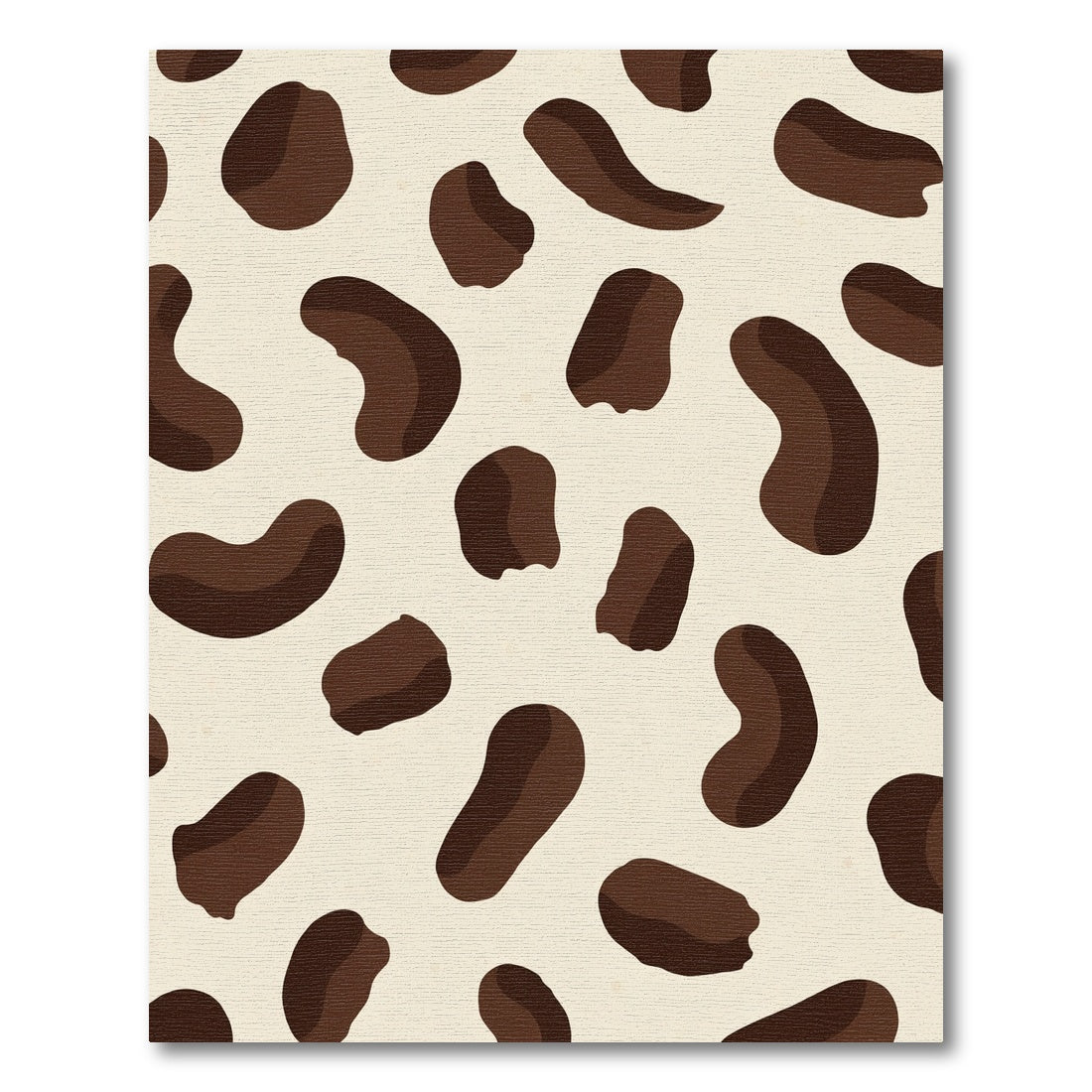 Brown Spots Cream Background Abstract Art Rug