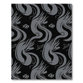 Gray Abstract Flowing Form Rug