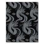 Gray Abstract Flowing Form Rug