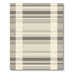 Neutral Tones Plaid Stripe Rug