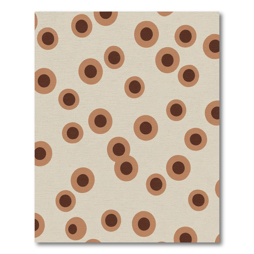 Brown and Beige Dot Composition Rug
