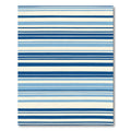 Nautical Multi Blue Horizontal Stripes Rug
