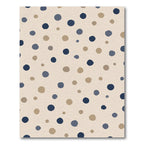 Neutral Polka Dot Scatter Rug