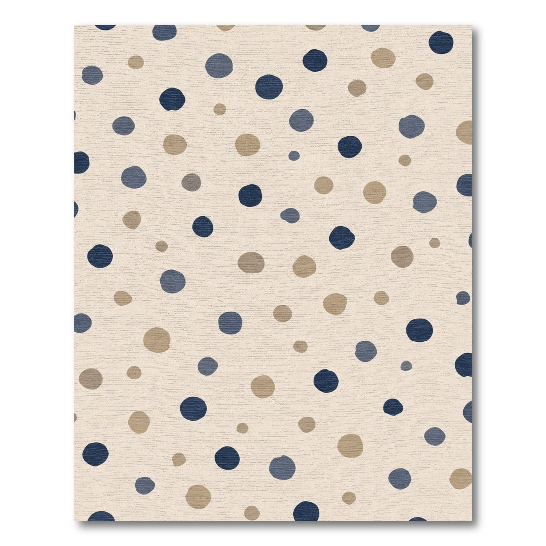 Neutral Polka Dot Scatter Rug
