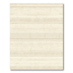 Subtle Beige Horizontal Stripe Halftone Rug