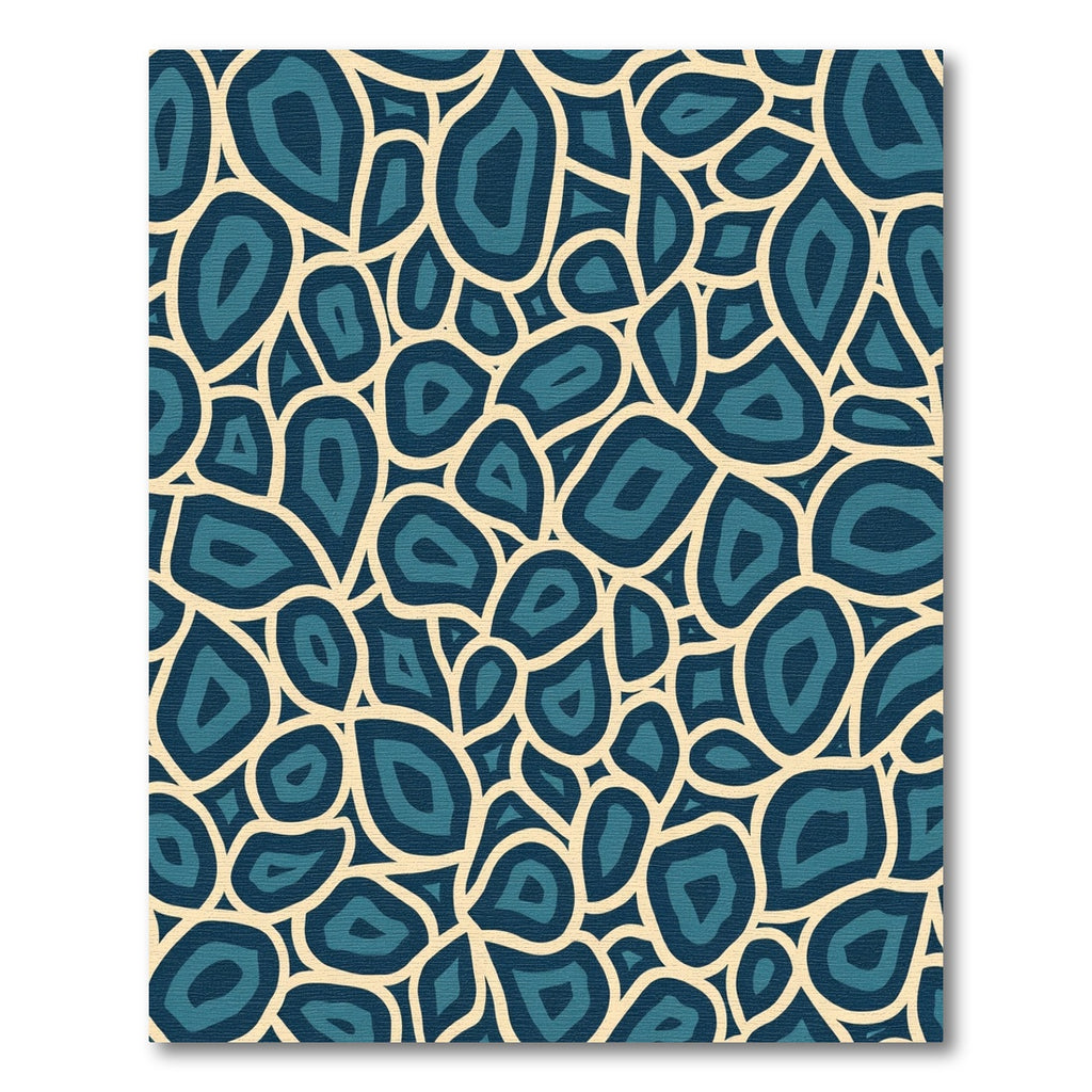 Deep Blue Agate Organic Flow Rug