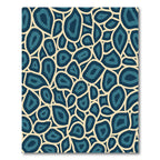 Deep Blue Agate Organic Flow Rug