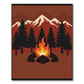 Fireside Bears Mountain Camp Bonfire Rug