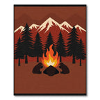 Fireside Bears Mountain Camp Bonfire Rug