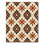 Geometric Starburst Diamond Cream Rug