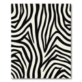 Classic Black White Zebra Stripes Rug