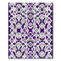 Royal Purple Geometric Art Deco Rug