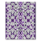 Royal Purple Geometric Art Deco Rug