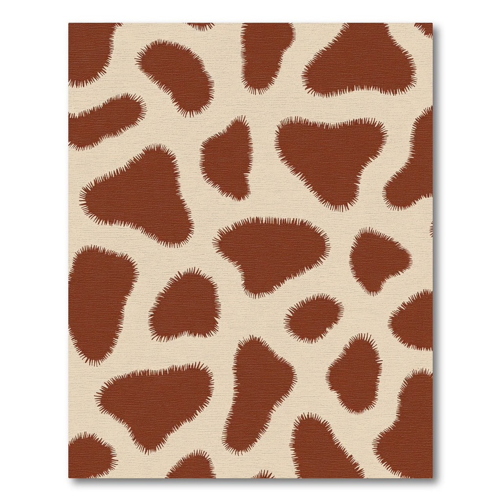 Brown Tan Animal Spots Rug