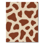Brown Tan Animal Spots Rug