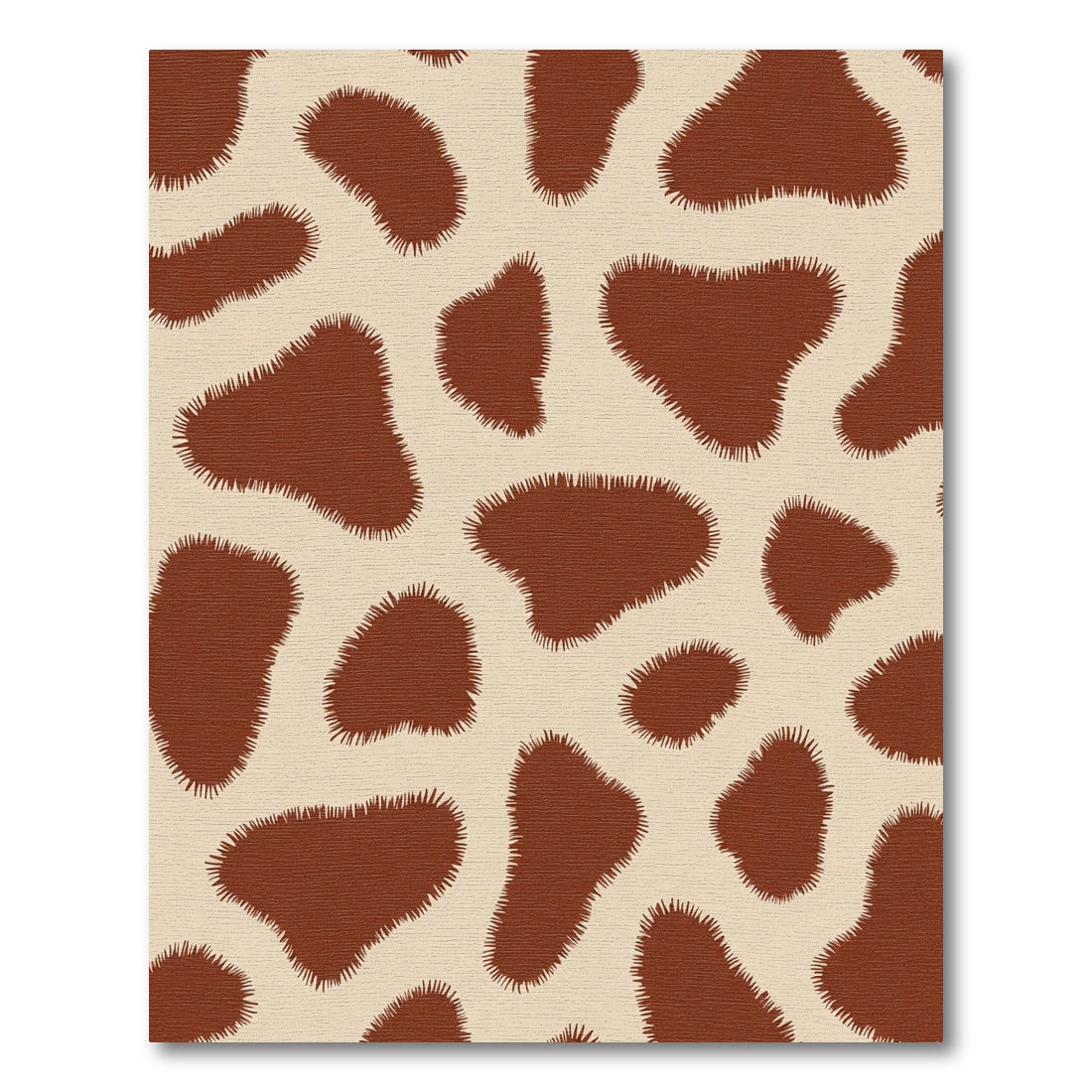 Brown Tan Animal Spots Rug